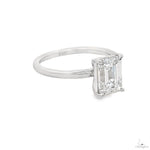 Solitaire Emerald Diamond Engagement Ring (S) 70114 - Image 3