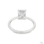Solitaire Emerald Diamond Engagement Ring (S) 70114 - Image 6