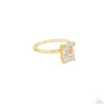 Solitaire Emerald Diamond Engagement Ring (S) 70114 - Image 12