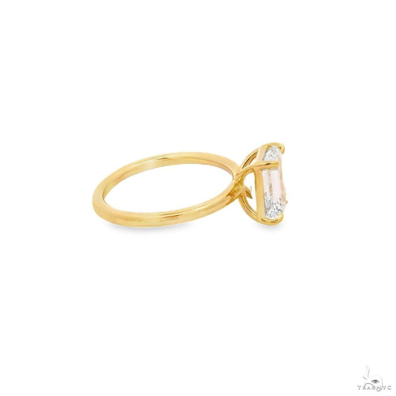 Solitaire Emerald Diamond Engagement Ring (S) 70114 - Image 13