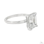 Solitaire Emerald Diamond Engagement Ring (M) 70115 - Image 2