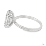 Solitaire Emerald Diamond Engagement Ring (M) 70115 - Image 4