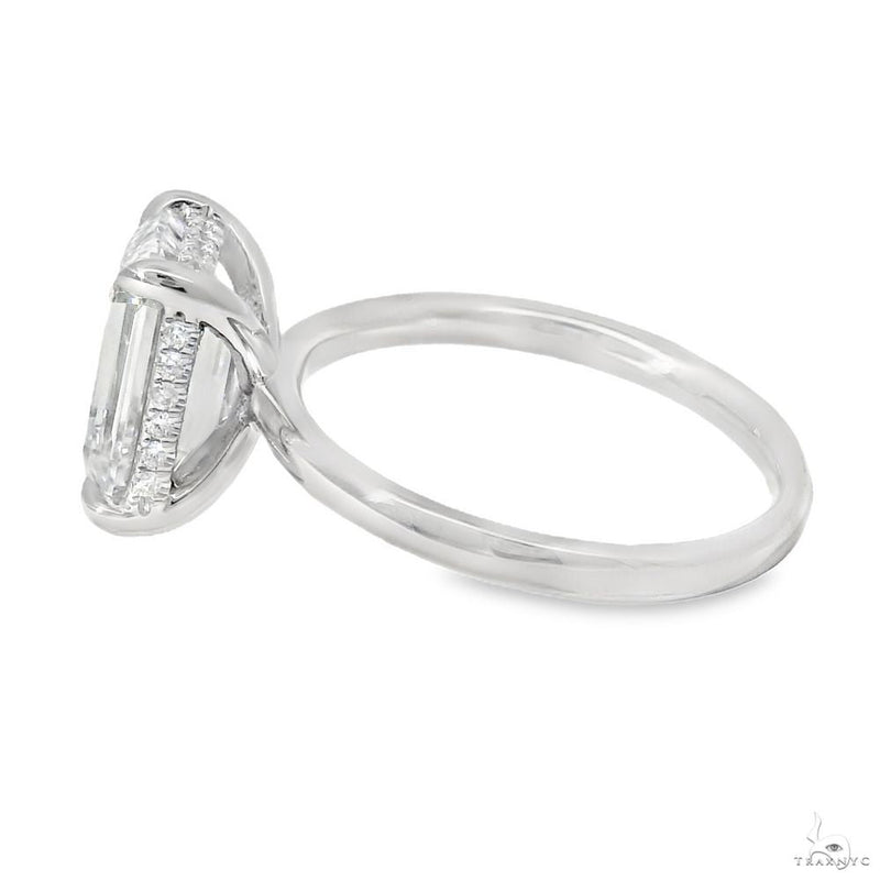 Solitaire Emerald Diamond Engagement Ring (M) 70115 - Image 4