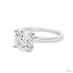 Solitaire Round Brilliant Diamond Engagement Ring 70119 - Image 2