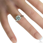Solitaire Round Brilliant Diamond Engagement Ring 70119 - Image 6