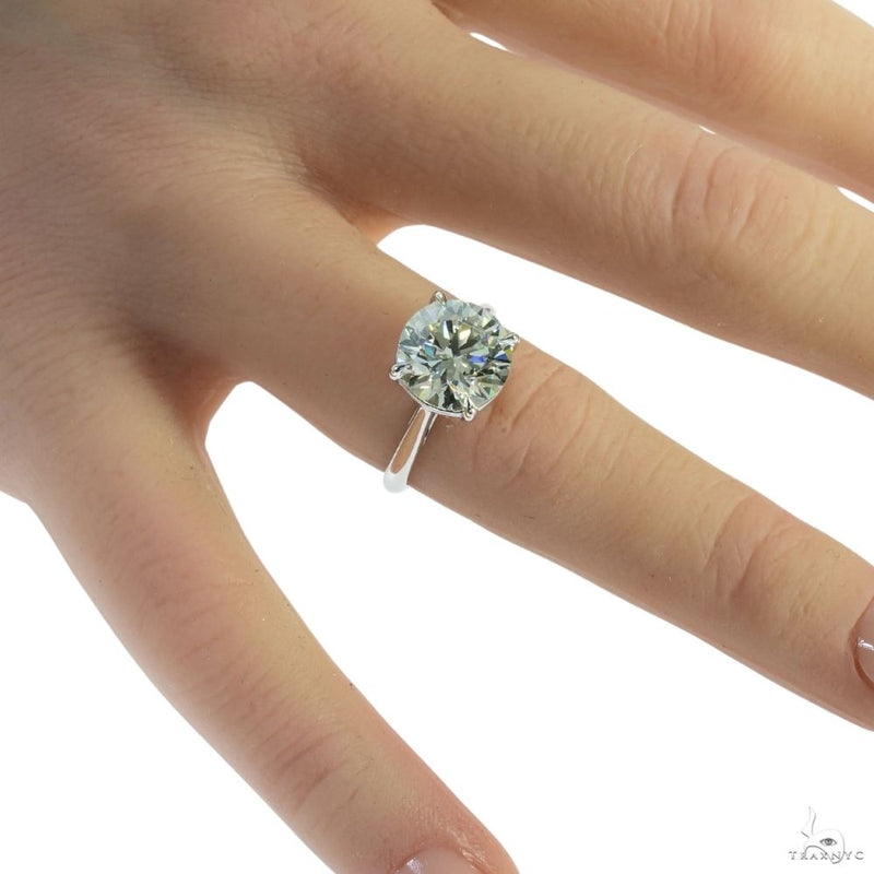Solitaire Round Brilliant Diamond Engagement Ring 70120 - Image 7