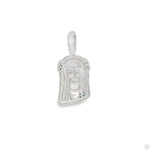 TraxNYC's Blue Diamond Jesus Head Pendant Mini 70191 - Image 3