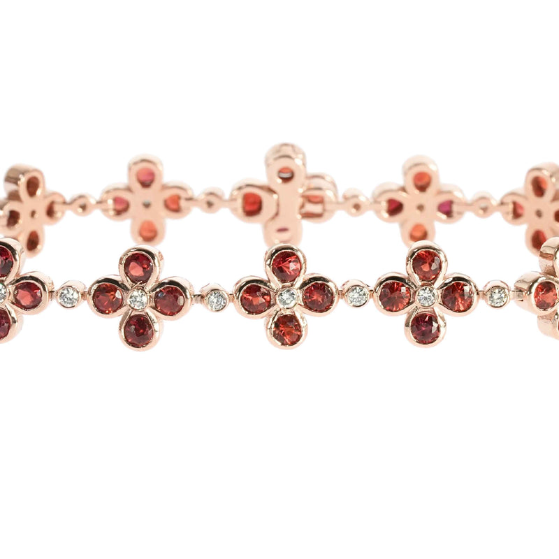 TraxNYC Red Petal Bracelet 70214 - Image 1
