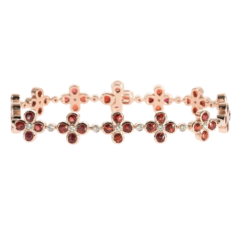 TraxNYC Red Petal Bracelet 70214 - Image 1