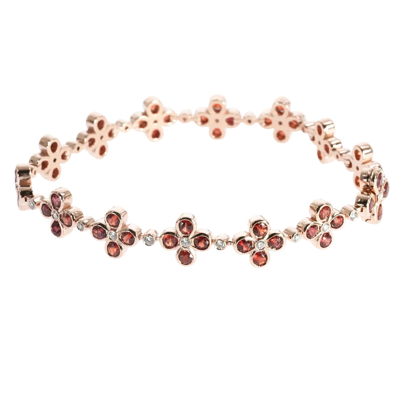 TraxNYC Red Petal Bracelet 70214 - Image 2