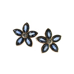 TraxNYC Blue Petal Cluster Earrings 70215 - Image 1