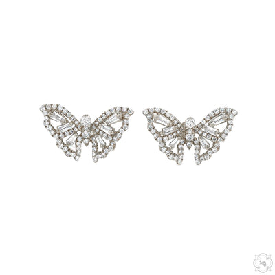 Diamond Butterfly Earrings 70239