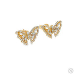 Diamond Butterfly Earrings 70239 - Image 2
