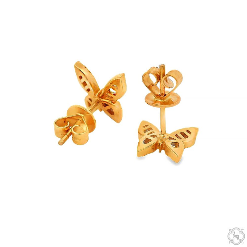 Diamond Butterfly Earrings 70240 - Image 4
