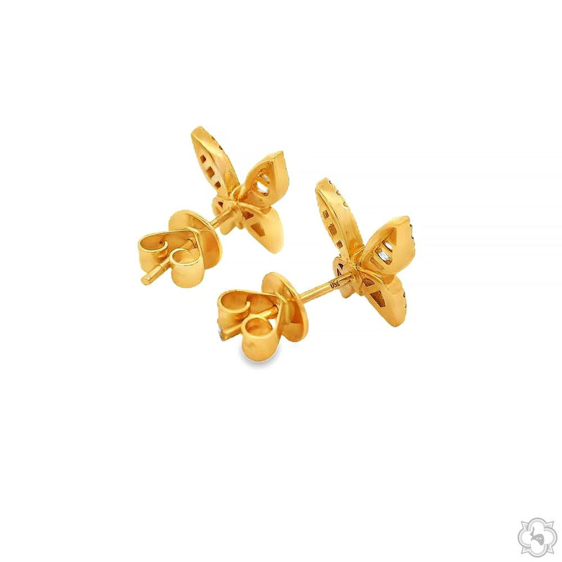 Diamond Butterfly Earrings 70240 - Image 5