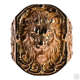 18K Gold Leonardo Da Vinci Lion Ring 70247