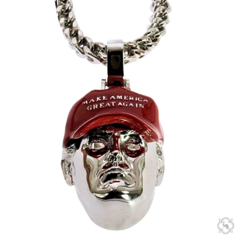 Silver hat-shaped pendant set with top bail — front angle showing cap profile and stitching detail