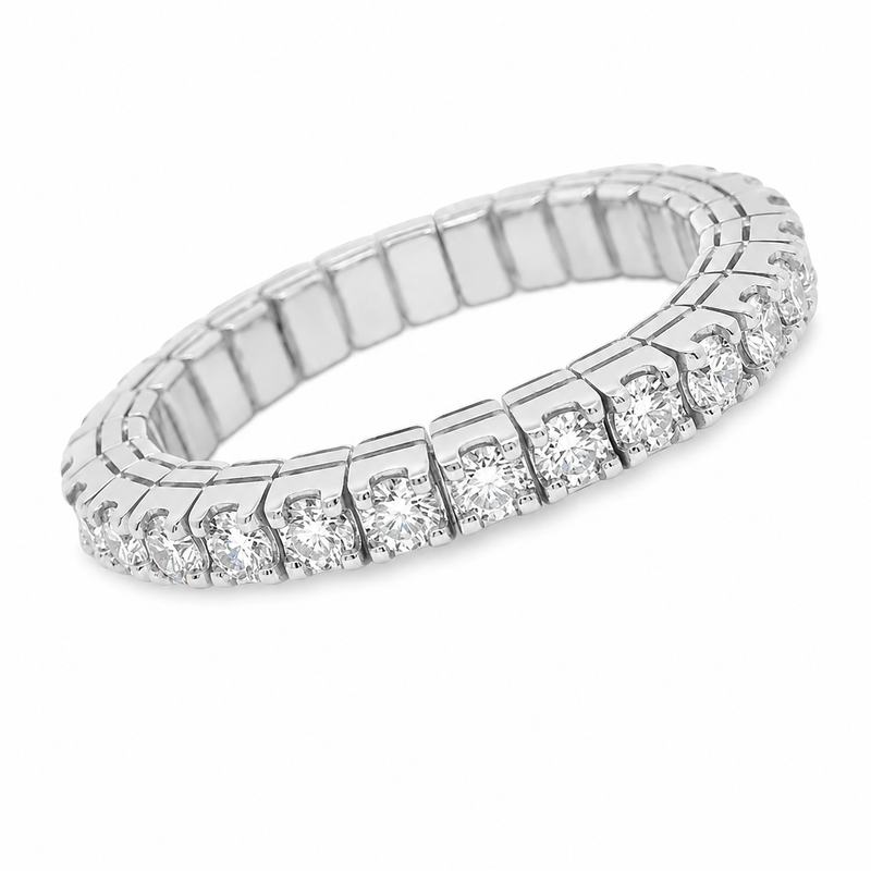 Adjustable Diamond Tennis Ring 70267