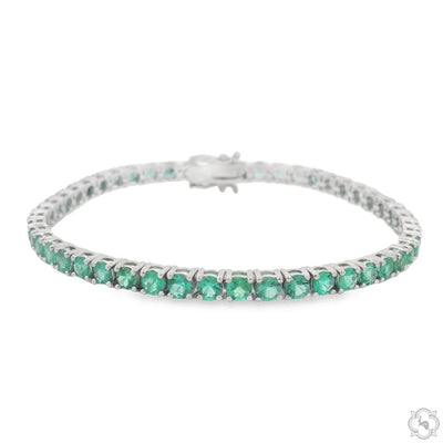 Emerald Tennis Bracelet 70273 - Image 1