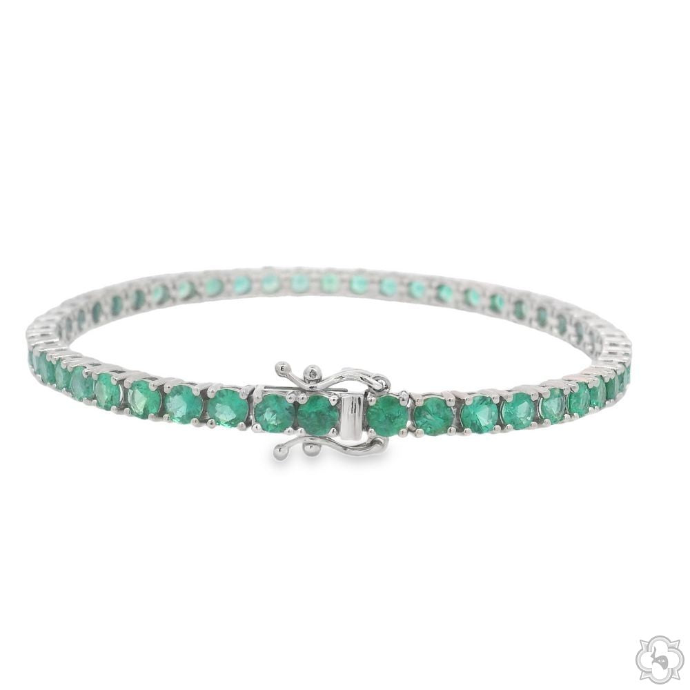 Emerald Tennis Bracelet 70273 | TraxNYC