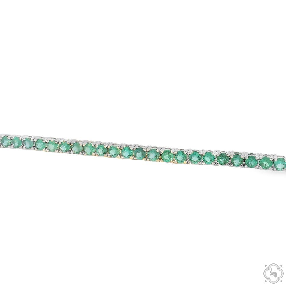Emerald Tennis Bracelet 70273 | TraxNYC