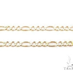 Mens 14k Solid Yellow Gold Figaro Chain 22 Inches 3mm 70282 - Image 2