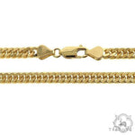 14K Yellow Gold Double Curb Link Chain 22 inches 6.3mm 70284 - Image 4