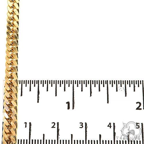 14K Yellow Gold Solid Double Curb Chain 6.3mm, photo 6 of 6