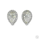 Elegant Pear Shape Diamond Earrings 70286 - Image 1