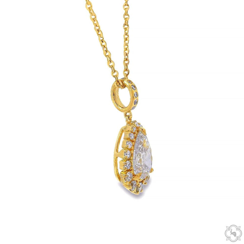 Pear Shape Diamond Necklace 70288 - Image 3