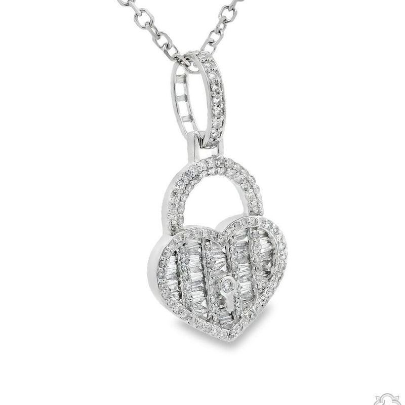 The Heart Lock Diamond Necklace 70291 - Image 4