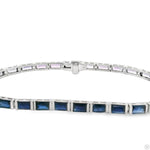 Ombre Sapphire Baguette Tennis Bracelet 70295 - Image 4