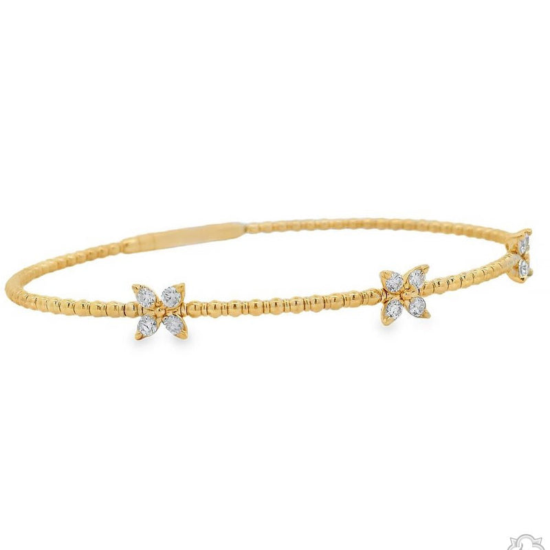 Mini Butterfly Diamond Stretch Bracelet 70312 - Image 2