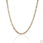 14K Two Tone Gold Diamond Cut Franco Chain 70315 - Image 1