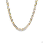 14k Gold Two Tone Diamond Cut Miami Cuban Link Chain 70321 - Image 1