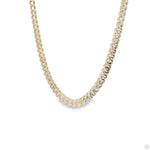 14k Gold Two Tone Diamond Cut Miami Cuban Link Chain 70321 - Image 3
