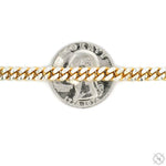 14k Gold Two Tone Diamond Cut Miami Cuban Link Chain 70321 - Image 5