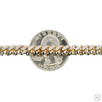 14k Gold Two Tone Diamond Cut Miami Cuban Link Chain 70322 - Image 8
