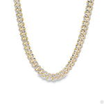 14k Gold Two Tone Diamond Cut Miami Cuban Link Chain 70324 - Image 1