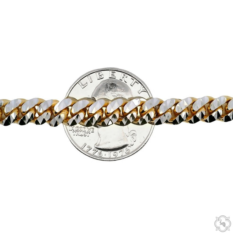 14K Gold miami cuban chain, 7 mm, photo 5 of 6