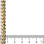 14k Gold Two Tone Diamond Cut Miami Cuban Link Chain 70324 - Image 6