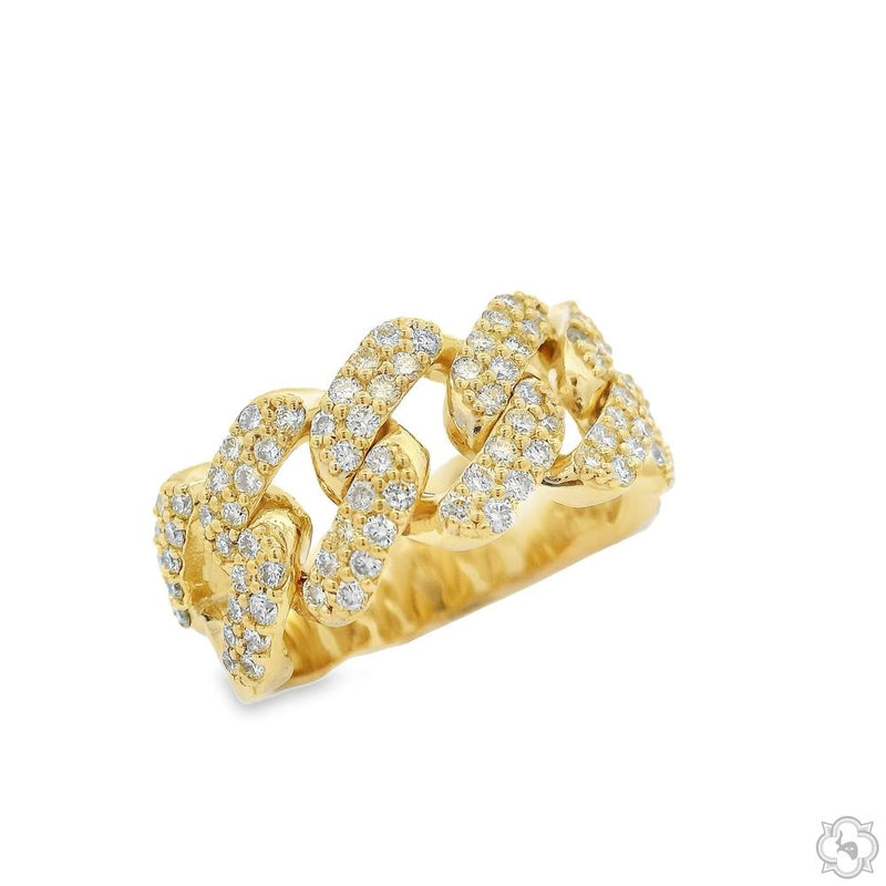 14K Gold Natural Cuban Link Ring, photo 4 of 4