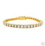14K Gold 40 Pt Lab Diamond Tennis Bracelet 70339