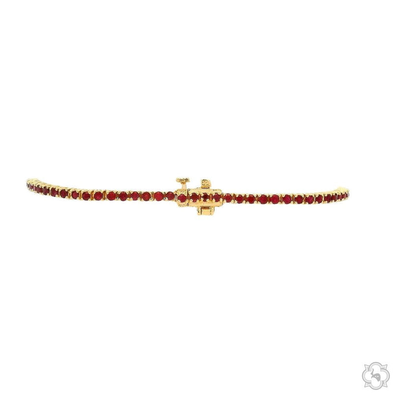 14K Gold Ruby Tennis Bracelet, photo 2 of 3