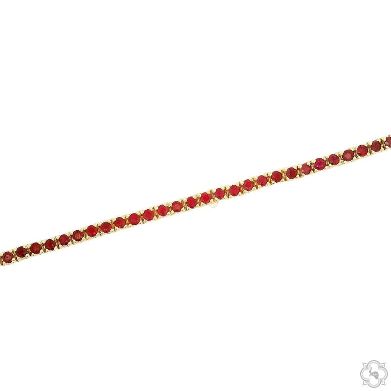 14K Gold Ruby Tennis Bracelet, photo 3 of 3