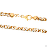 14K Two Tone Gold Diamond Cut Franco Chain 70366 - Image 4