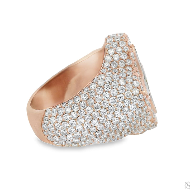 Iceberg Green Quartz Crystals Diamond Ring 70367 - Image 4