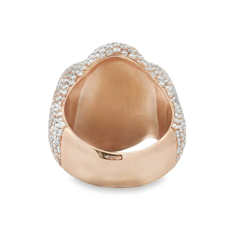 Iceberg Celestial Teal Quartz Crystals Diamond Ring 70372 - Image 5