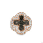 Iceberg Midnight Ember Quartz Crystals Diamond Ring 70373 - Image 1