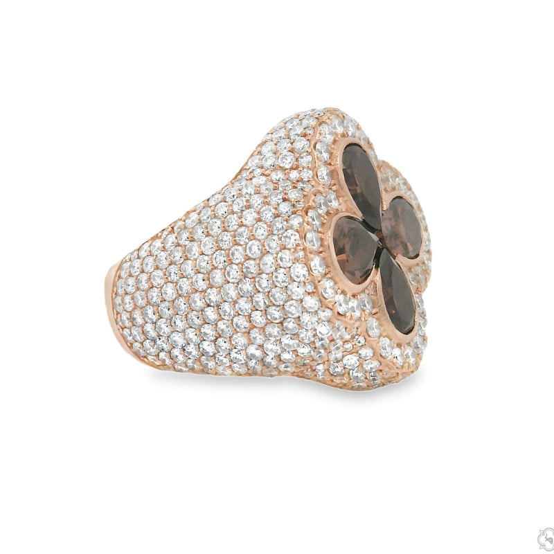 Iceberg Midnight Ember Quartz Crystals Diamond Ring 70373 - Image 4